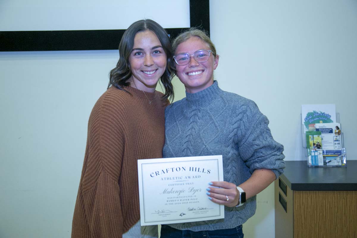 CHC Student Athletes are recognized at Athletics Banquet.