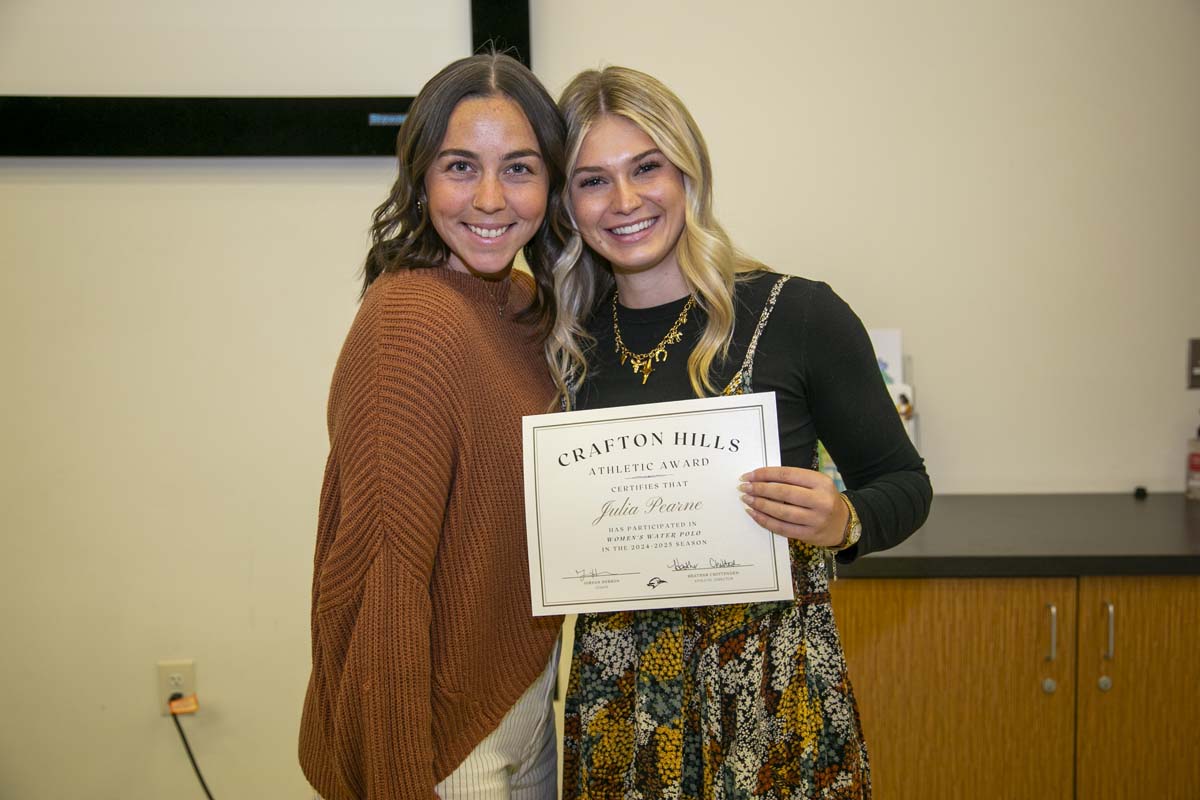 CHC Student Athletes are recognized at Athletics Banquet.