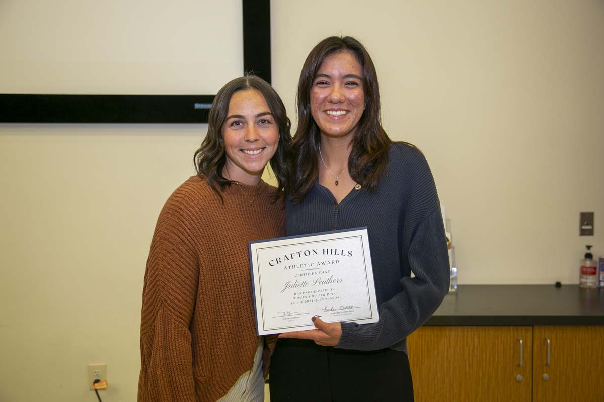 CHC Student Athletes are recognized at Athletics Banquet.