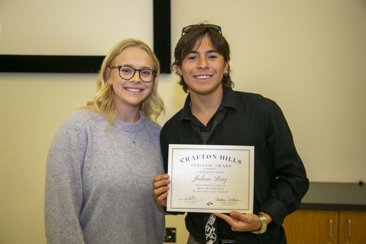 CHC Student Athletes are recognized at Athletics Banquet.