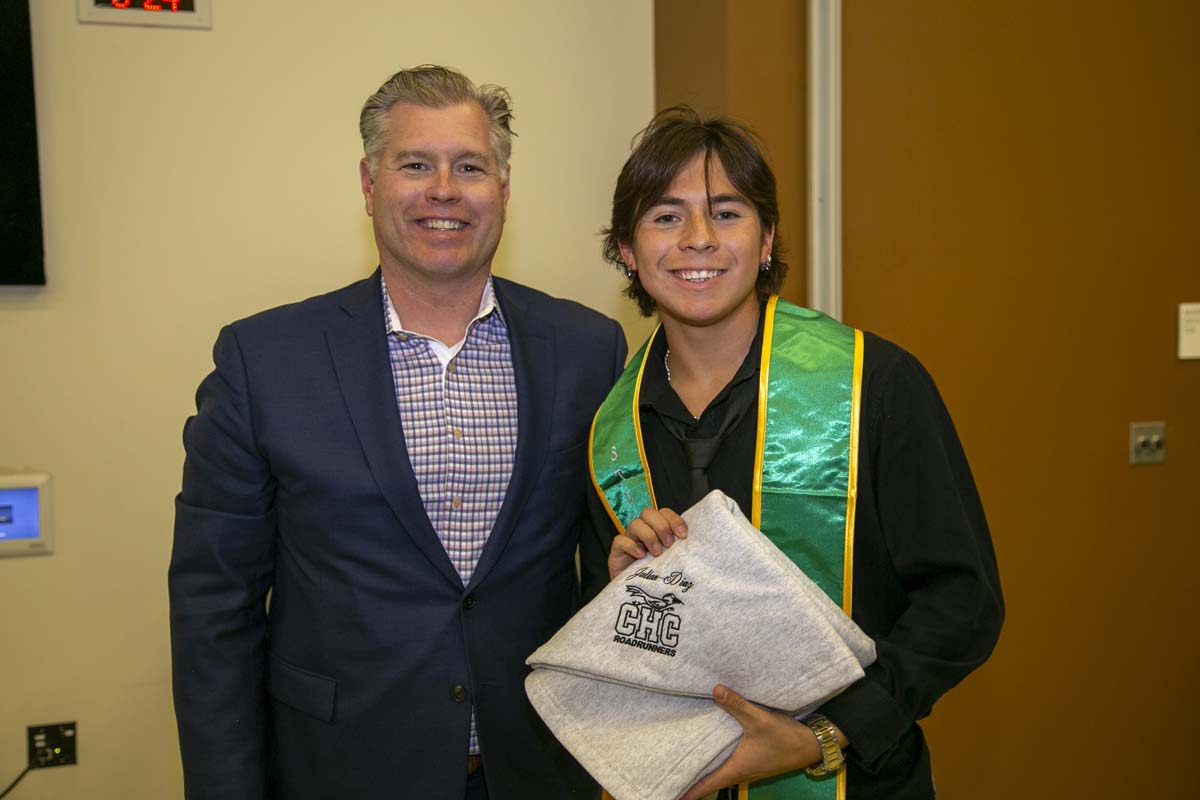 CHC Student Athletes are recognized at Athletics Banquet.