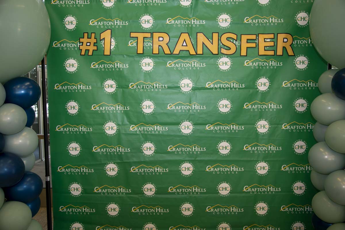 Transfer students atttend a Transfer Celebration at CHC.