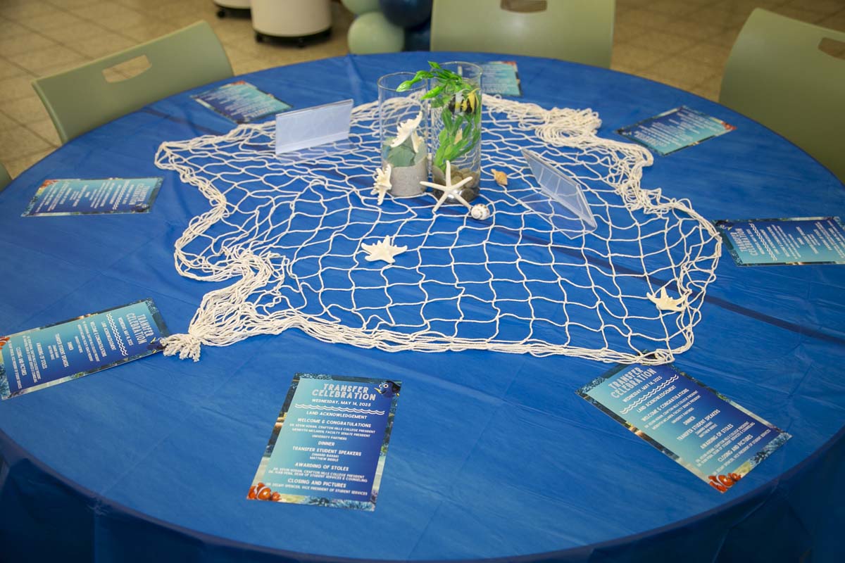 Transfer students atttend a Transfer Celebration at CHC.