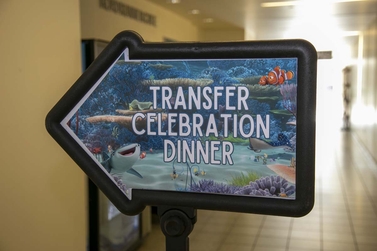 Transfer students atttend a Transfer Celebration at CHC.