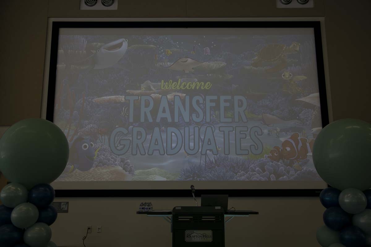 Transfer students atttend a Transfer Celebration at CHC.