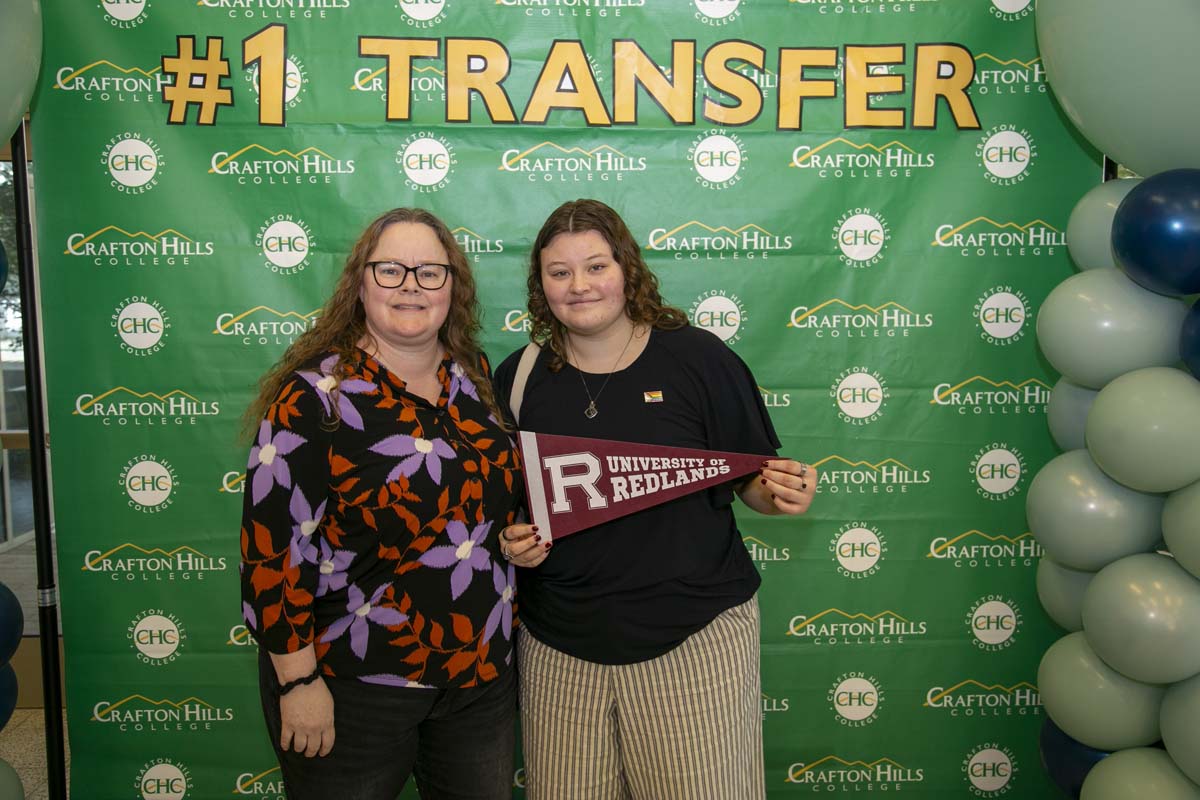 Transfer students atttend a Transfer Celebration at CHC.