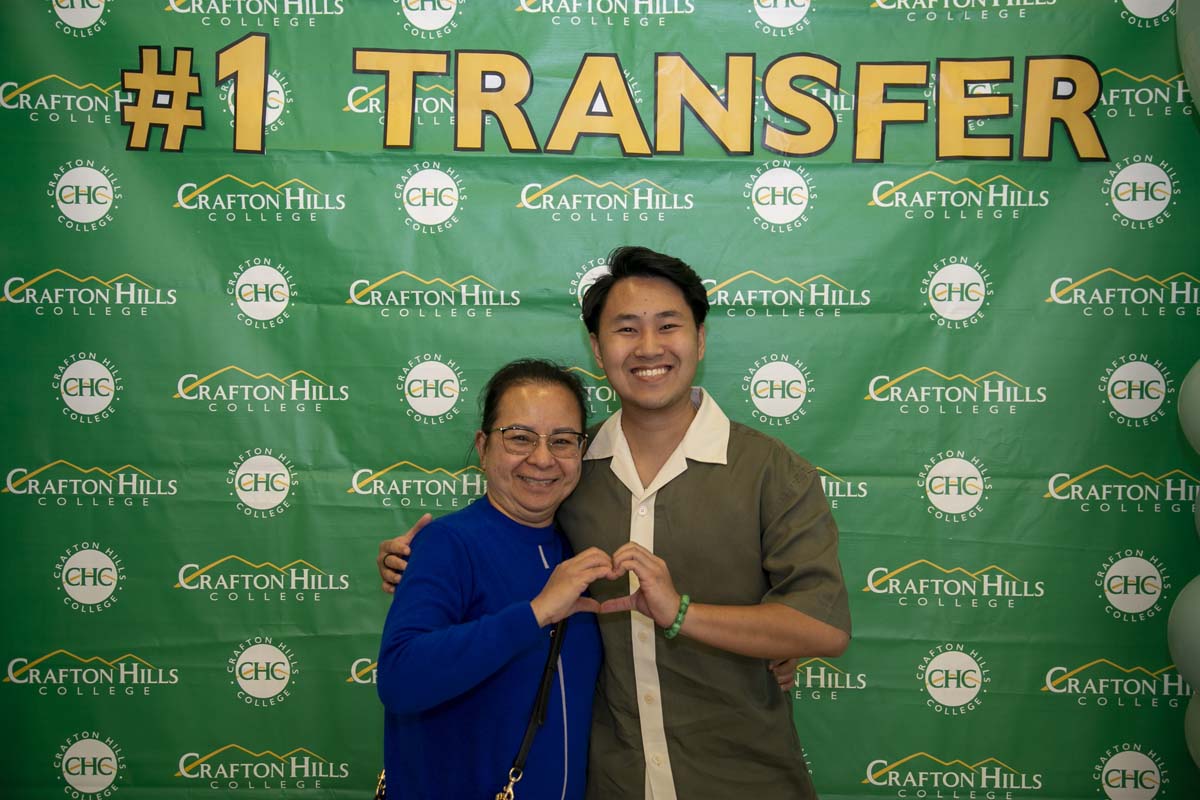 Transfer students atttend a Transfer Celebration at CHC.