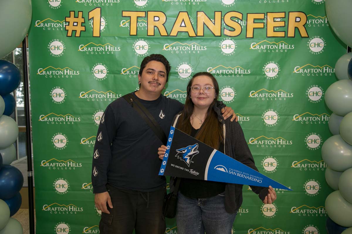 Transfer students atttend a Transfer Celebration at CHC.