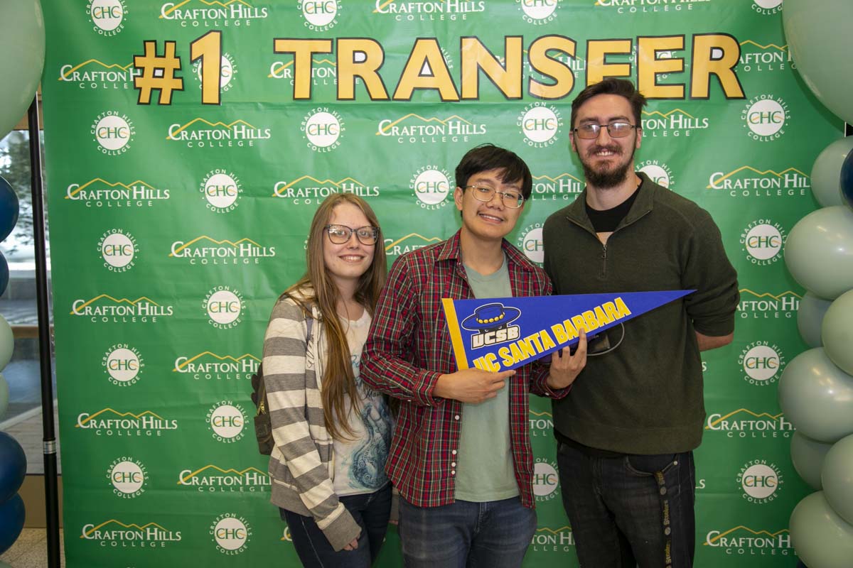 Transfer students atttend a Transfer Celebration at CHC.