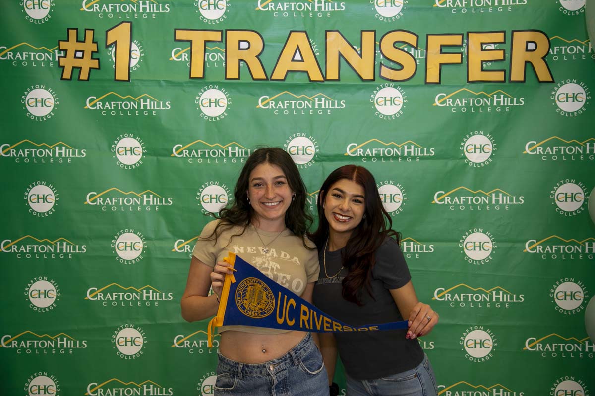 Transfer students atttend a Transfer Celebration at CHC.