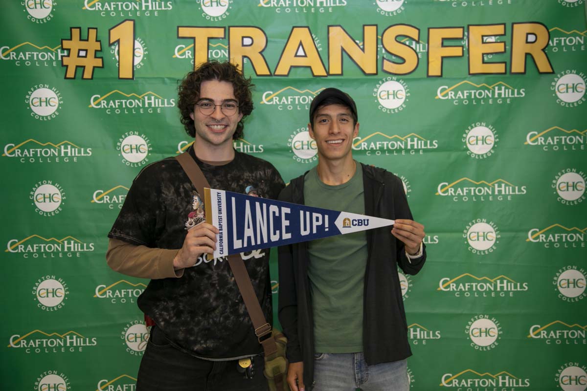 Transfer students atttend a Transfer Celebration at CHC.