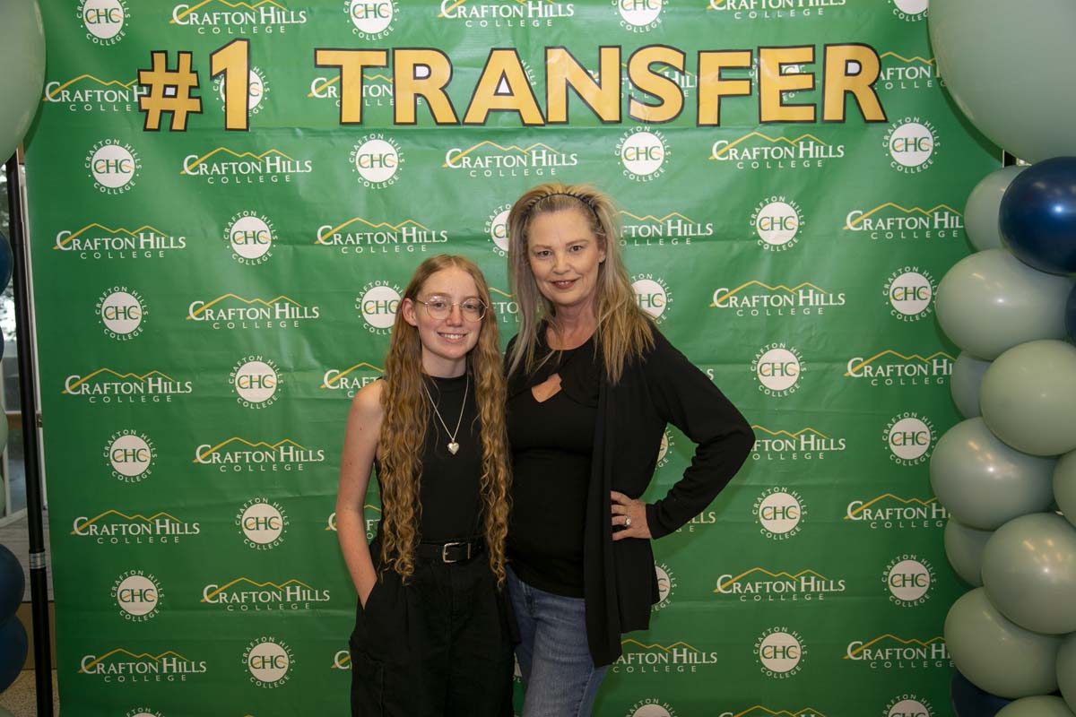 Transfer students atttend a Transfer Celebration at CHC.