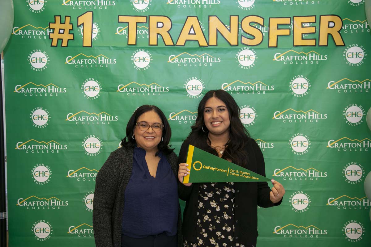 Transfer students atttend a Transfer Celebration at CHC.