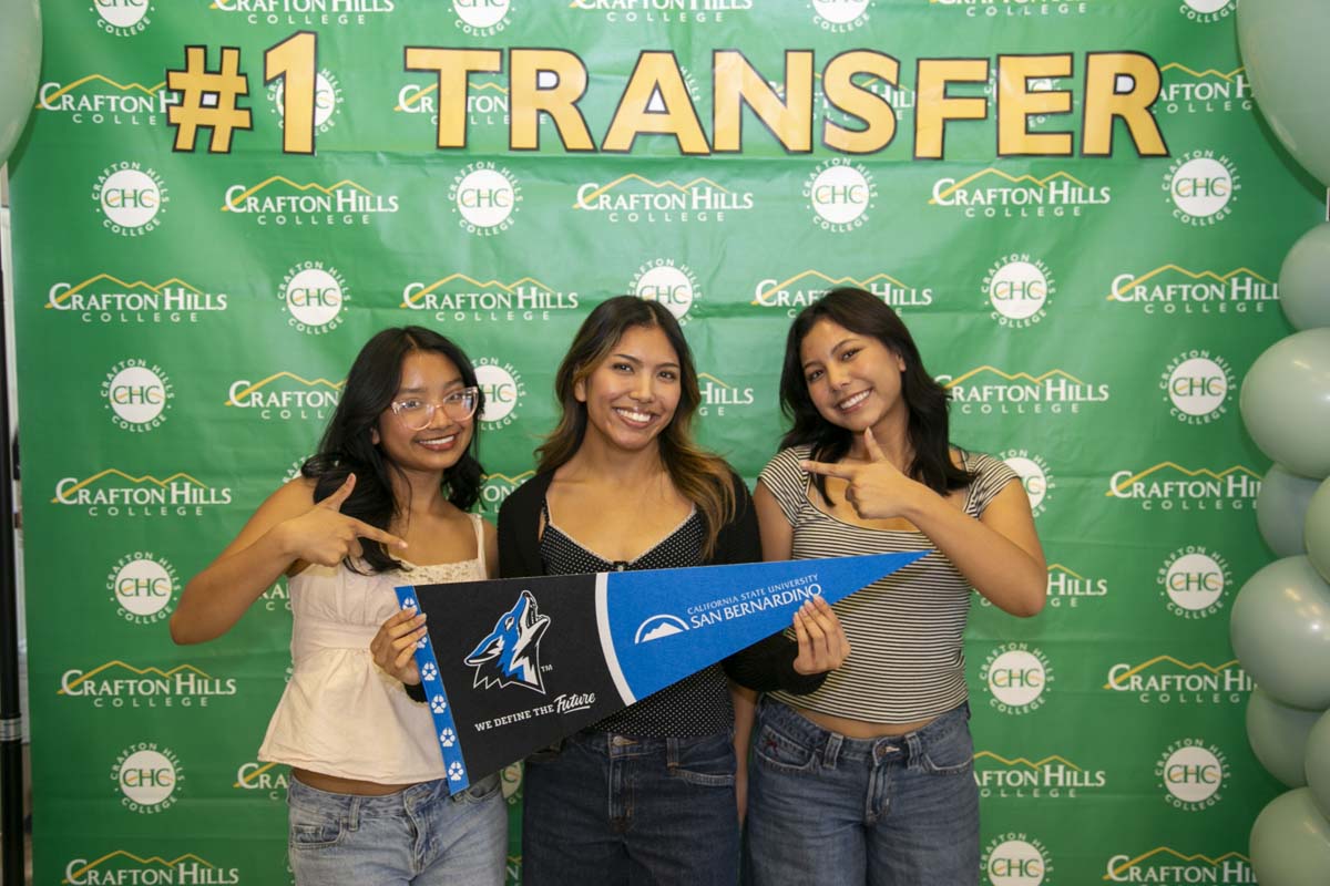 Transfer students atttend a Transfer Celebration at CHC.