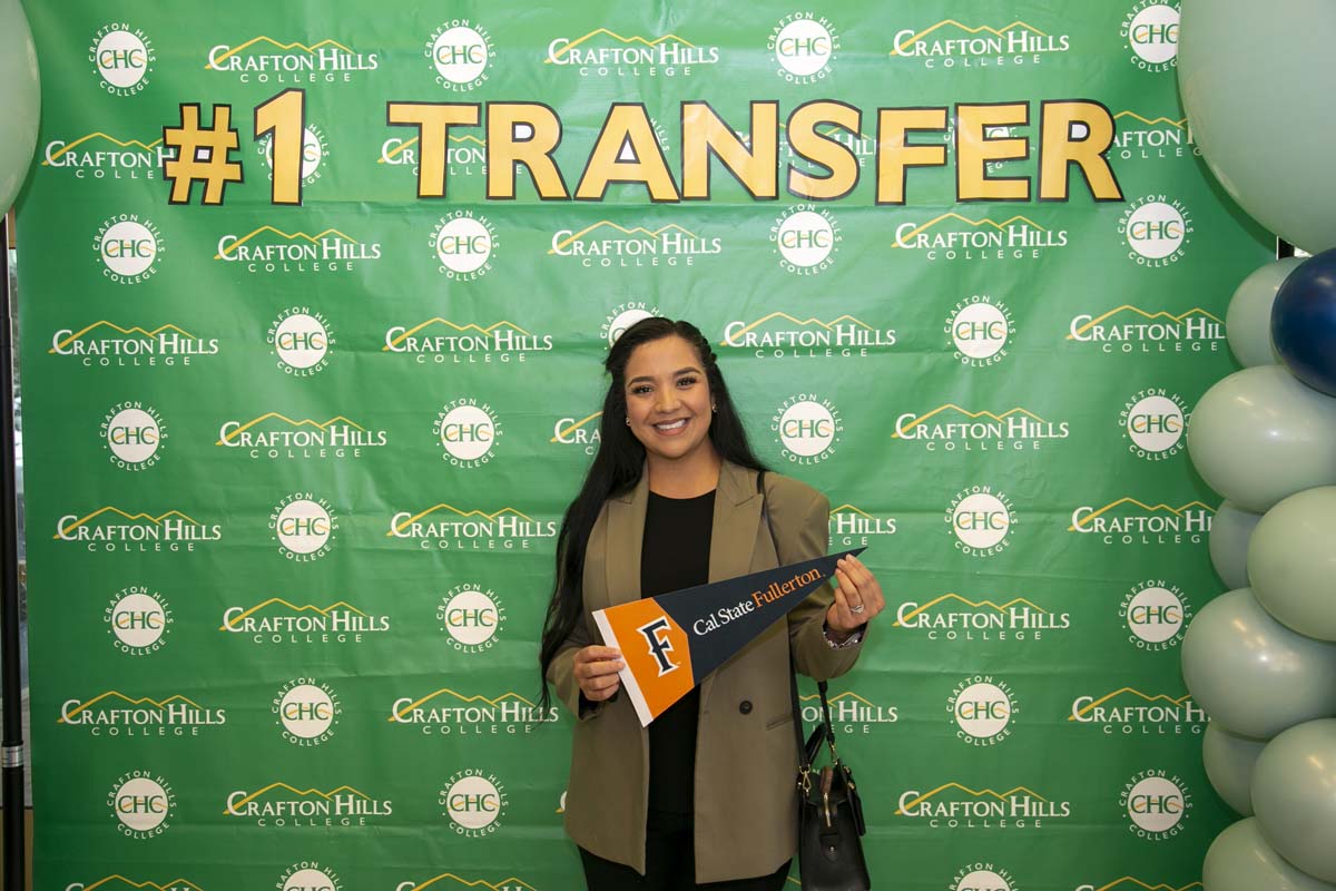 Transfer students atttend a Transfer Celebration at CHC.