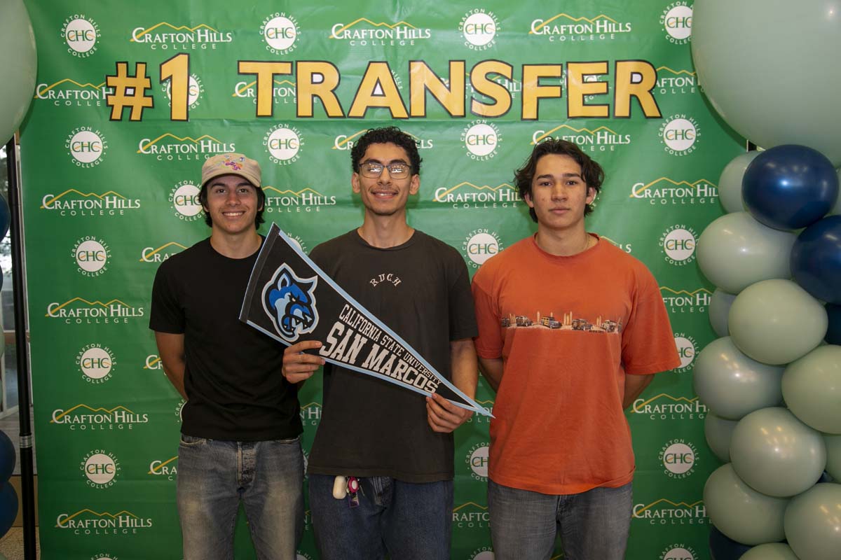 Transfer students atttend a Transfer Celebration at CHC.