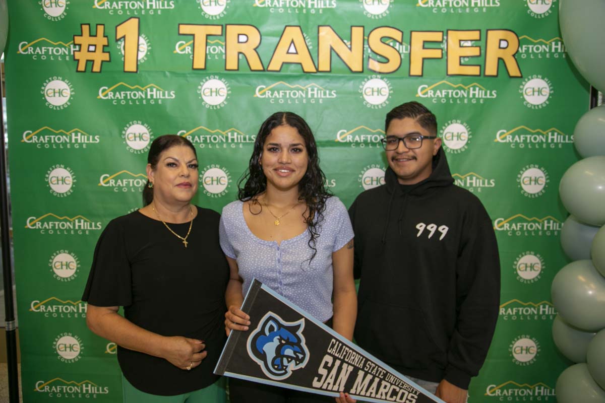 Transfer students atttend a Transfer Celebration at CHC.