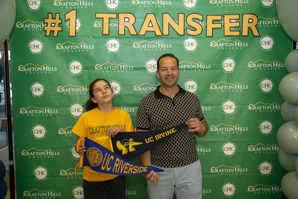 Transfer students atttend a Transfer Celebration at CHC.