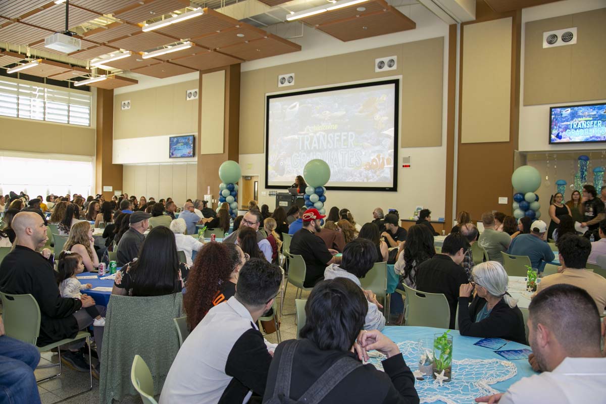 Transfer students atttend a Transfer Celebration at CHC.