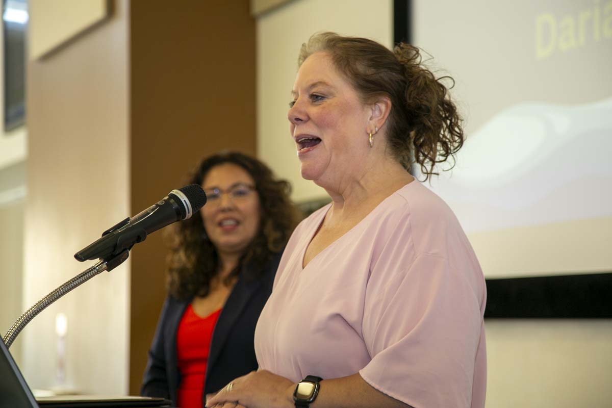 Transfer students atttend a Transfer Celebration at CHC.