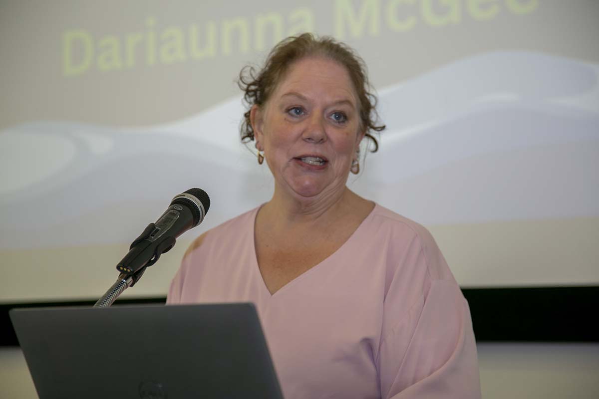 Transfer students atttend a Transfer Celebration at CHC.