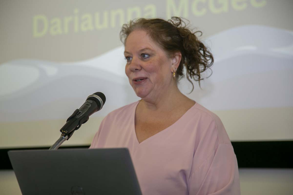 Transfer students atttend a Transfer Celebration at CHC.