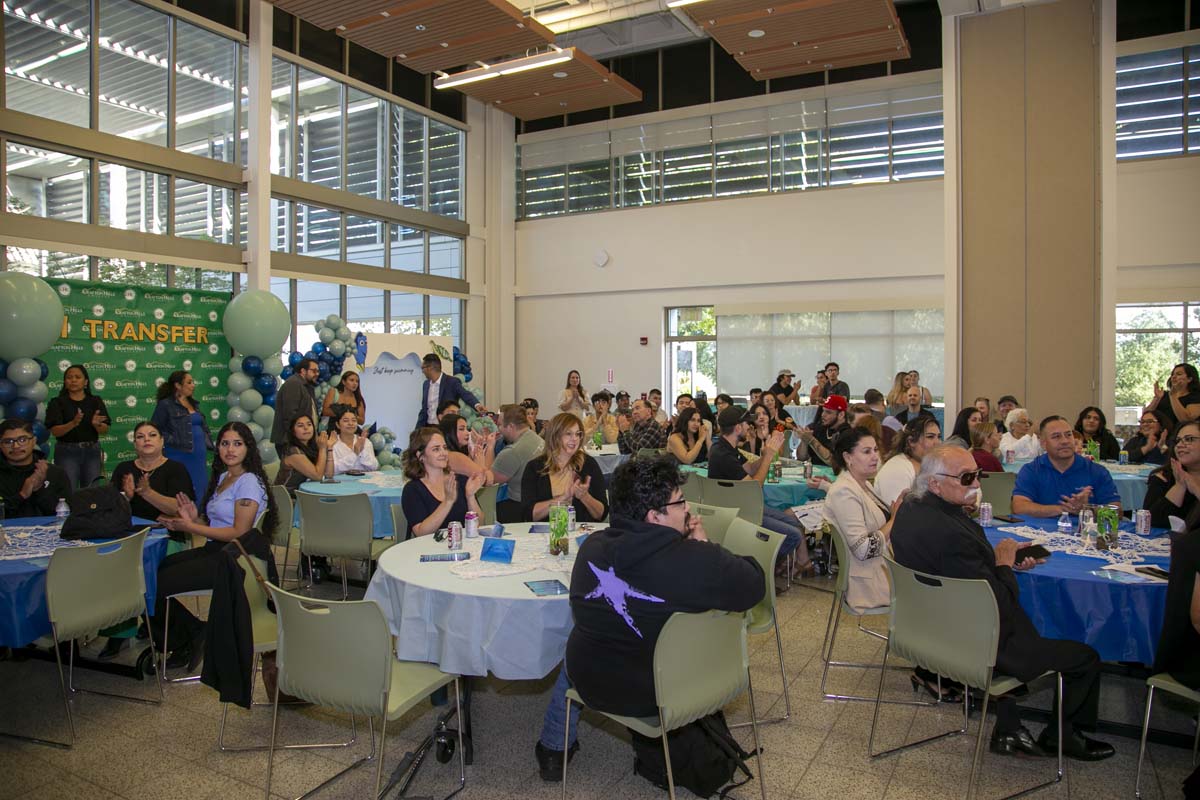 Transfer students atttend a Transfer Celebration at CHC.