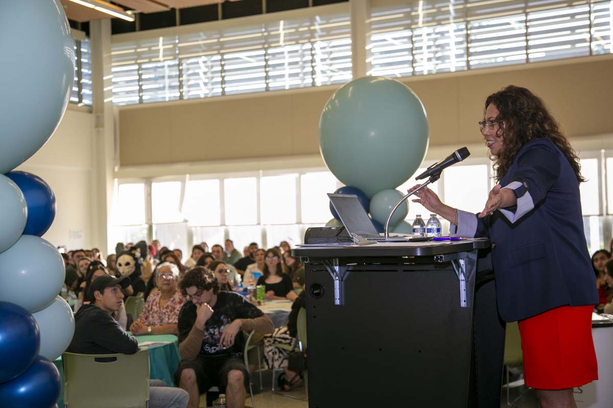 Transfer students atttend a Transfer Celebration at CHC.