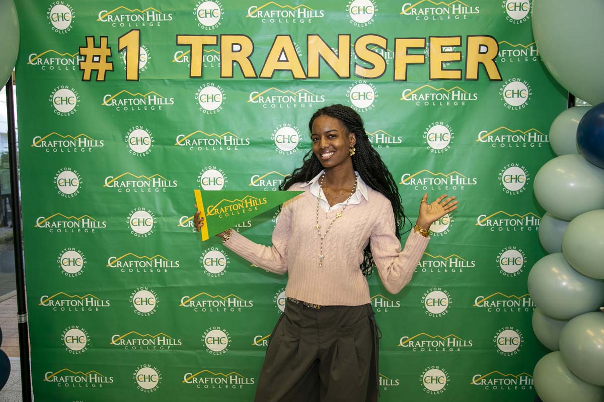 Transfer students atttend a Transfer Celebration at CHC.