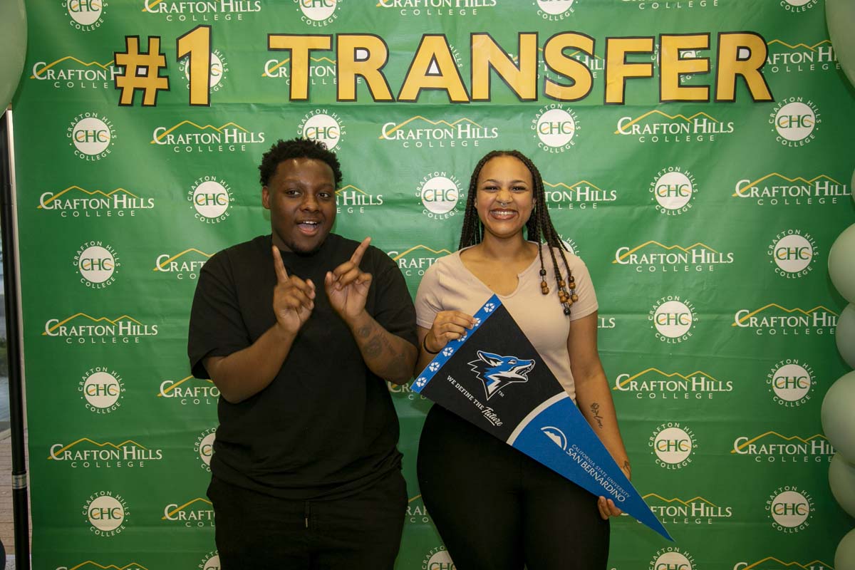 Transfer students atttend a Transfer Celebration at CHC.