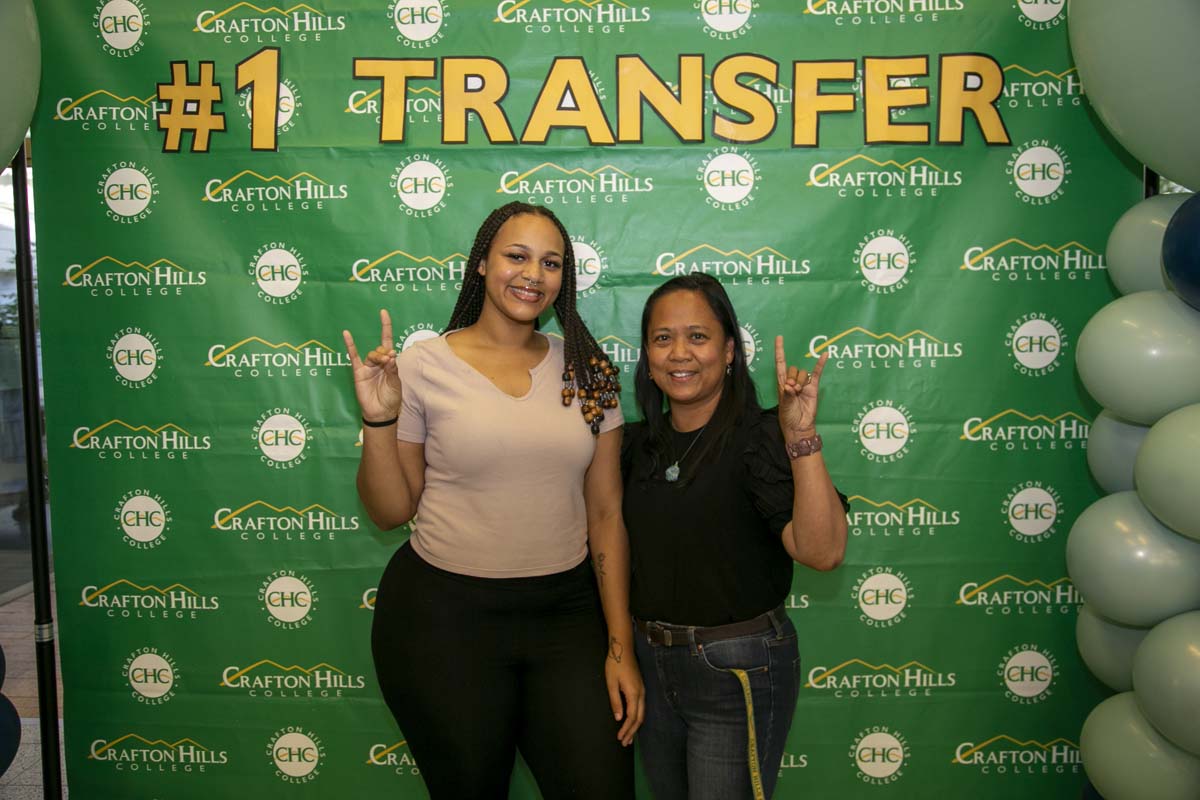 Transfer students atttend a Transfer Celebration at CHC.