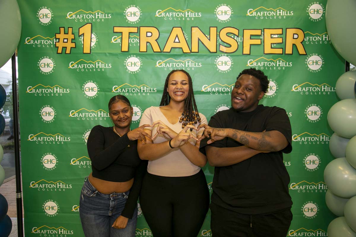 Transfer students atttend a Transfer Celebration at CHC.