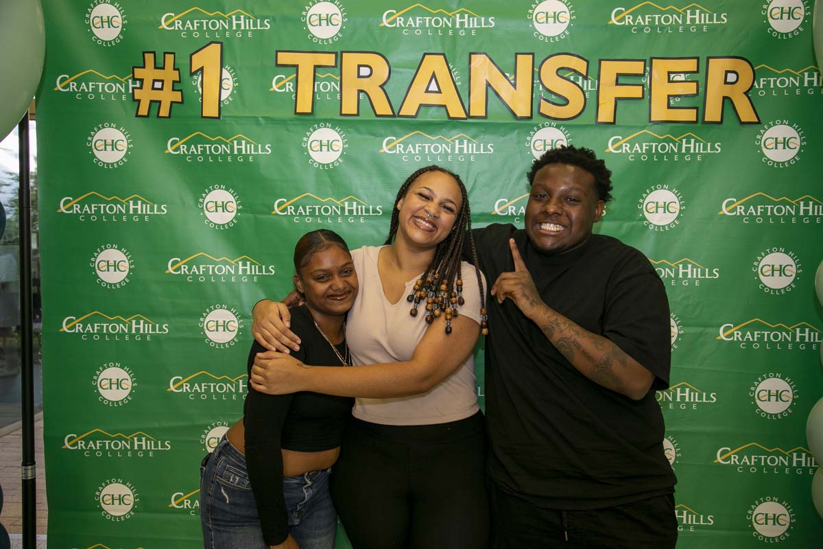 Transfer students atttend a Transfer Celebration at CHC.