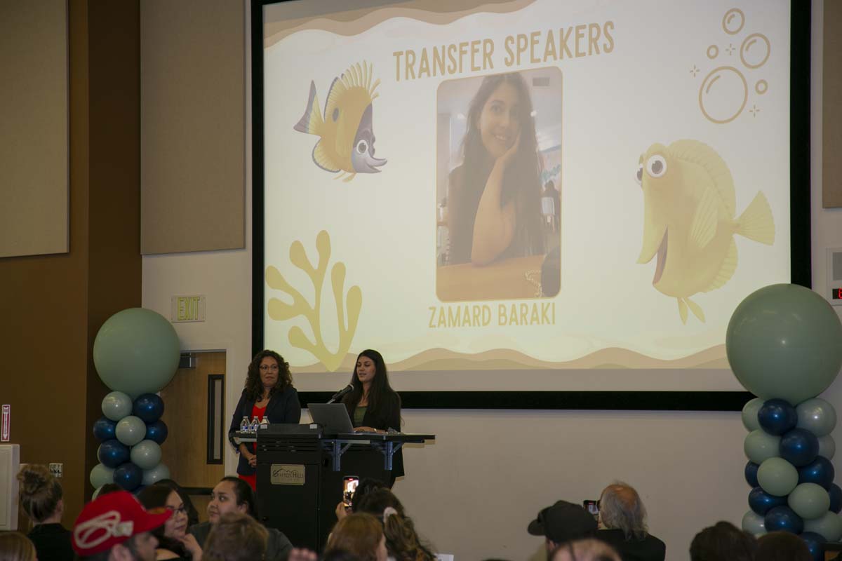 Transfer students atttend a Transfer Celebration at CHC.