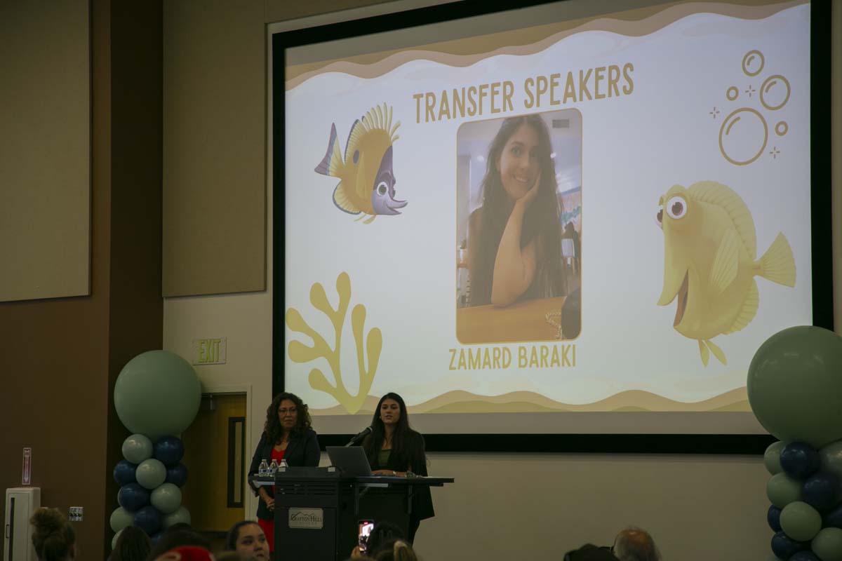 Transfer students atttend a Transfer Celebration at CHC.