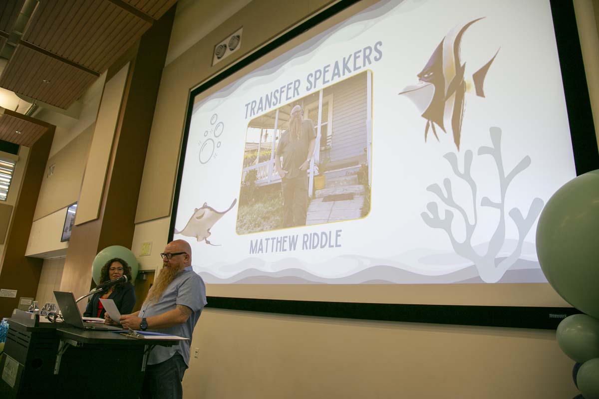 Transfer students atttend a Transfer Celebration at CHC.