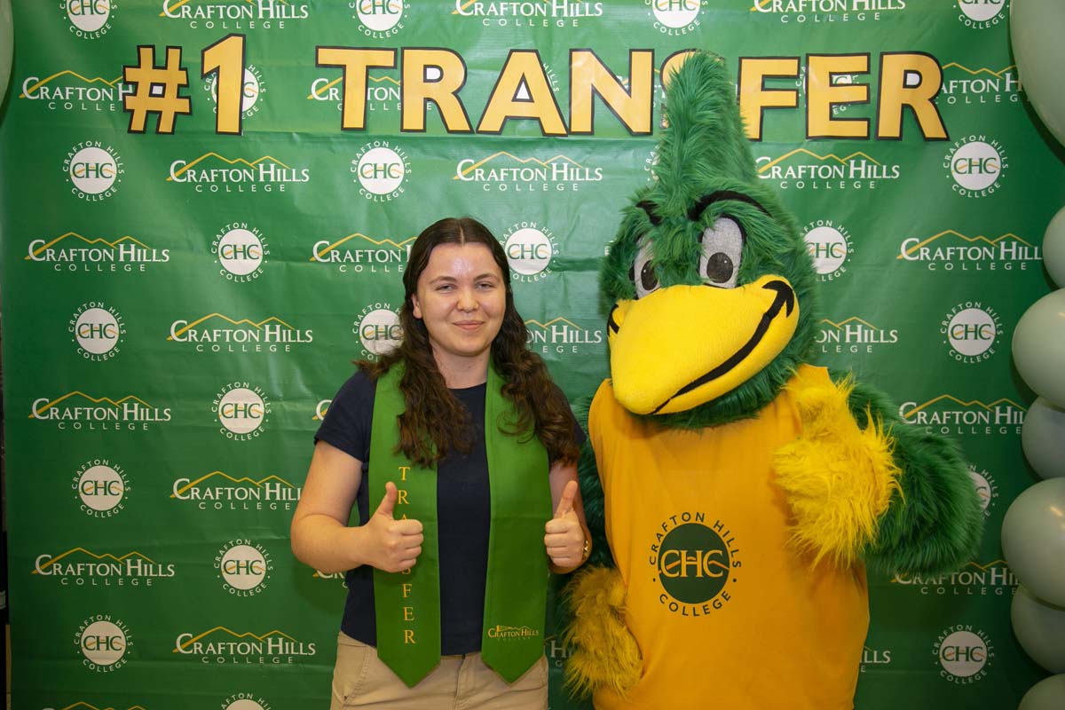 Transfer students atttend a Transfer Celebration at CHC.