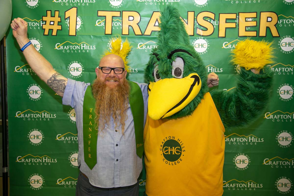 Transfer students atttend a Transfer Celebration at CHC.