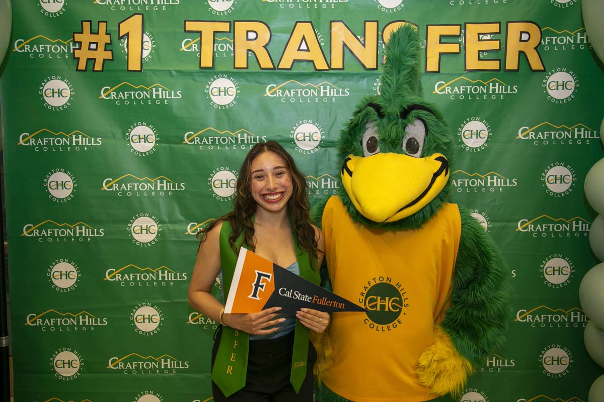 Transfer students atttend a Transfer Celebration at CHC.