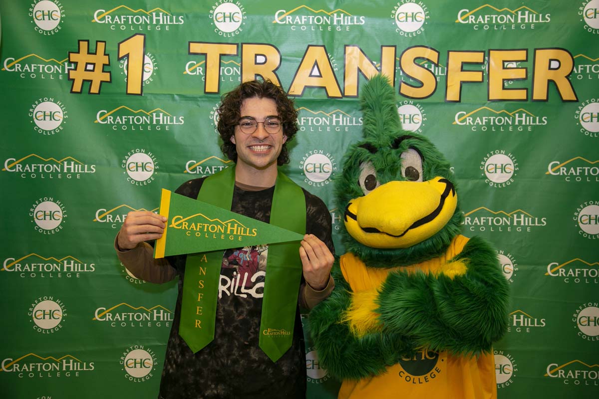 Transfer students atttend a Transfer Celebration at CHC.