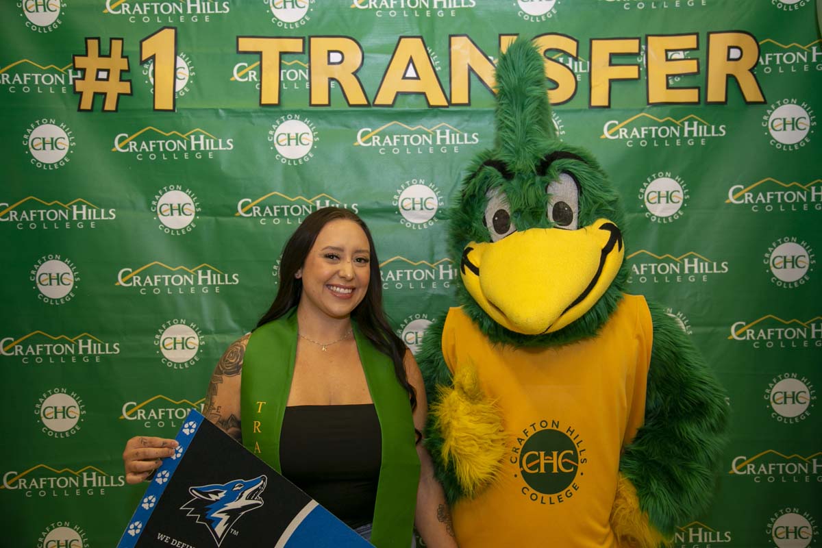 Transfer students atttend a Transfer Celebration at CHC.