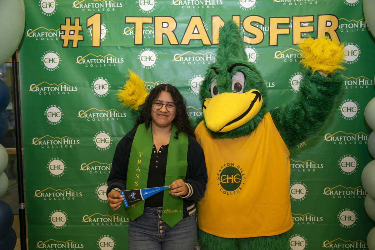 Transfer students atttend a Transfer Celebration at CHC.