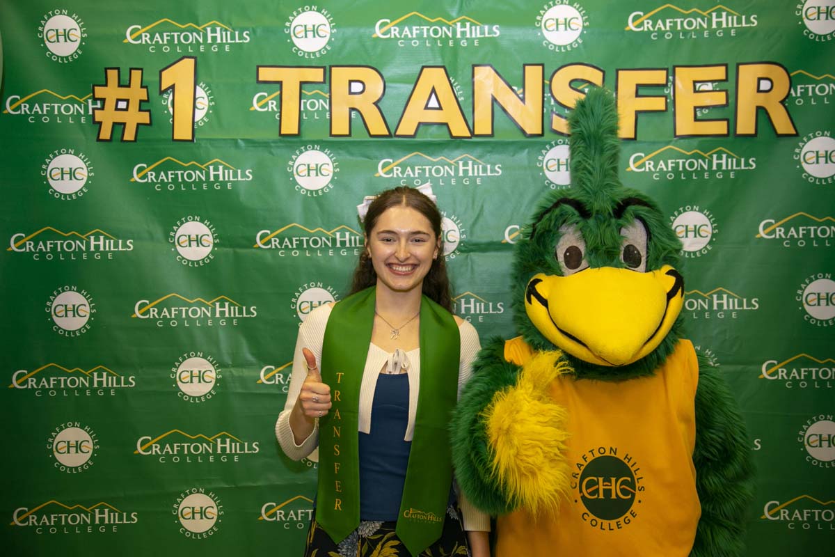 Transfer students atttend a Transfer Celebration at CHC.