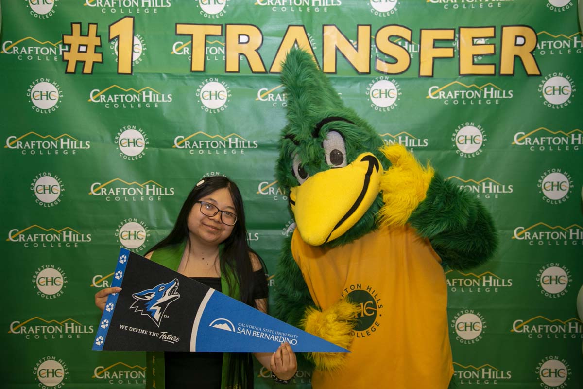 Transfer students atttend a Transfer Celebration at CHC.