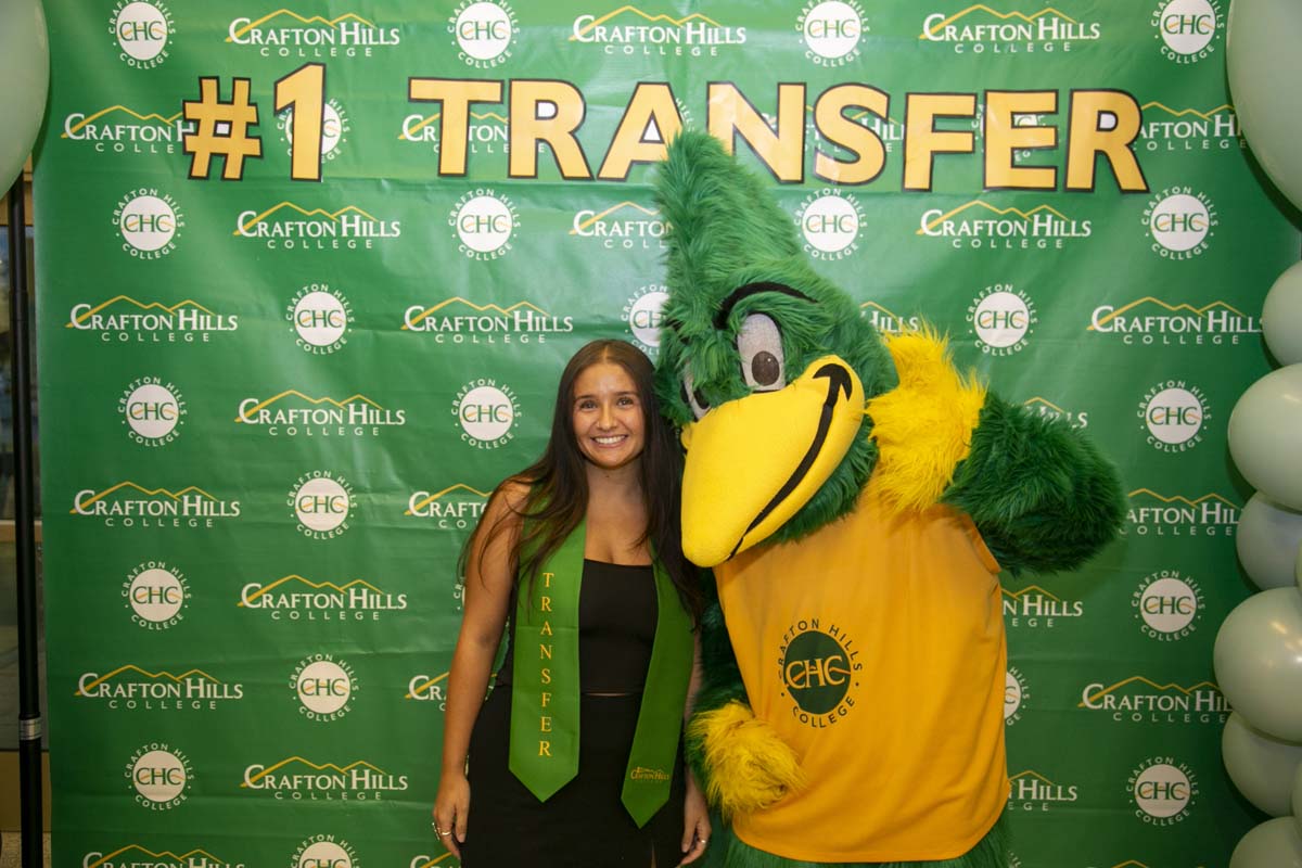 Transfer students atttend a Transfer Celebration at CHC.