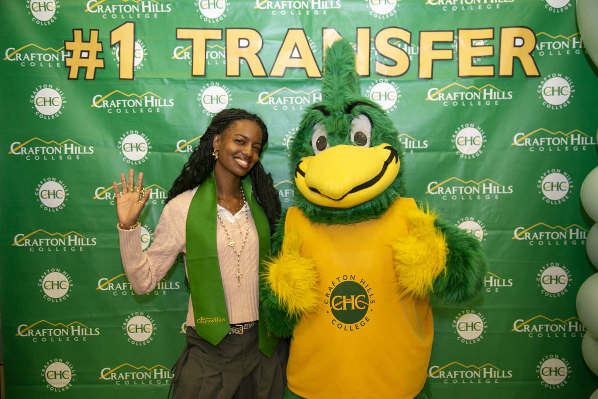 Transfer students atttend a Transfer Celebration at CHC.