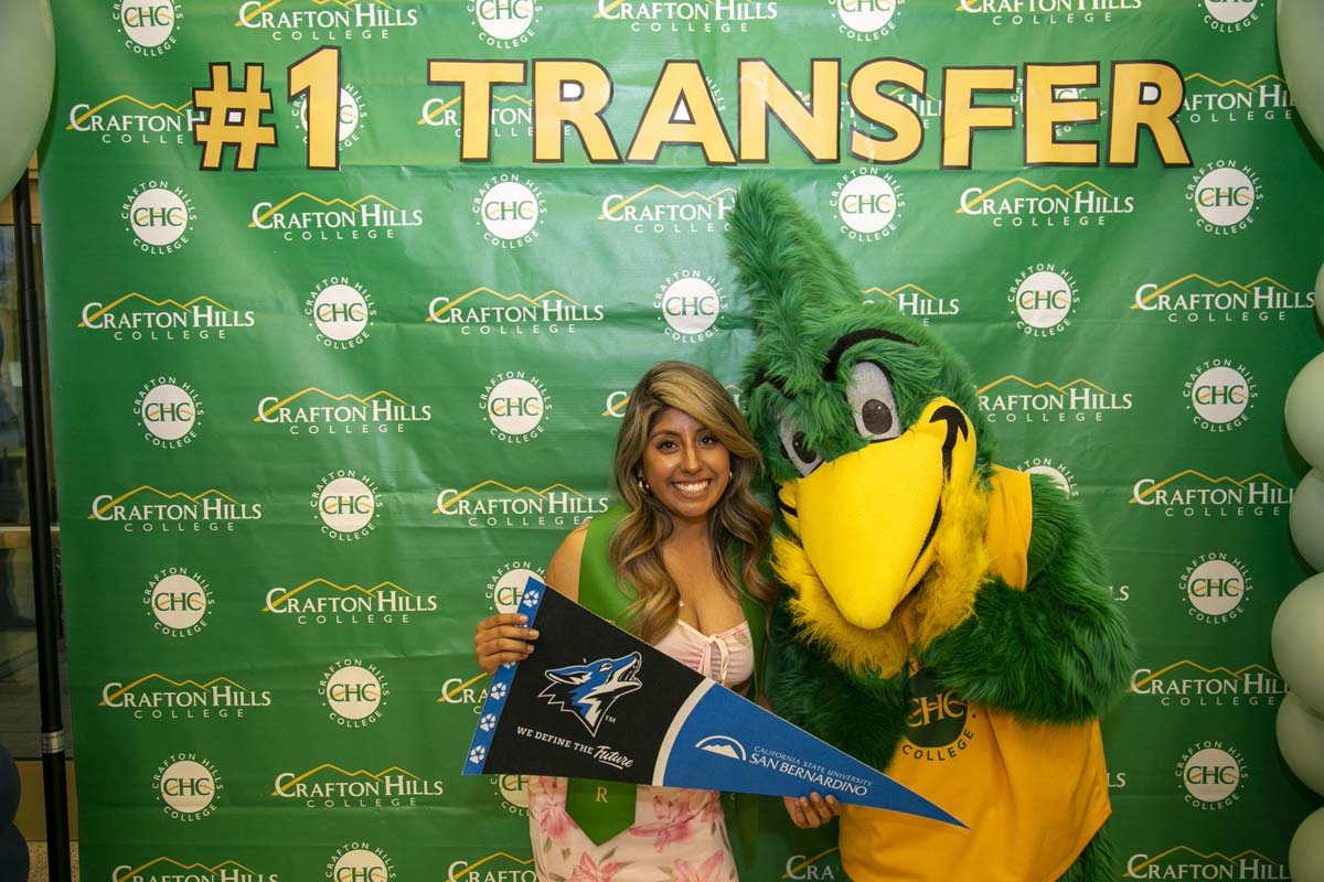 Transfer students atttend a Transfer Celebration at CHC.