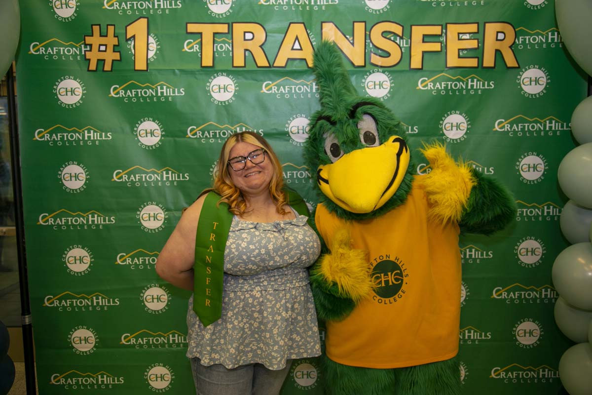 Transfer students atttend a Transfer Celebration at CHC.