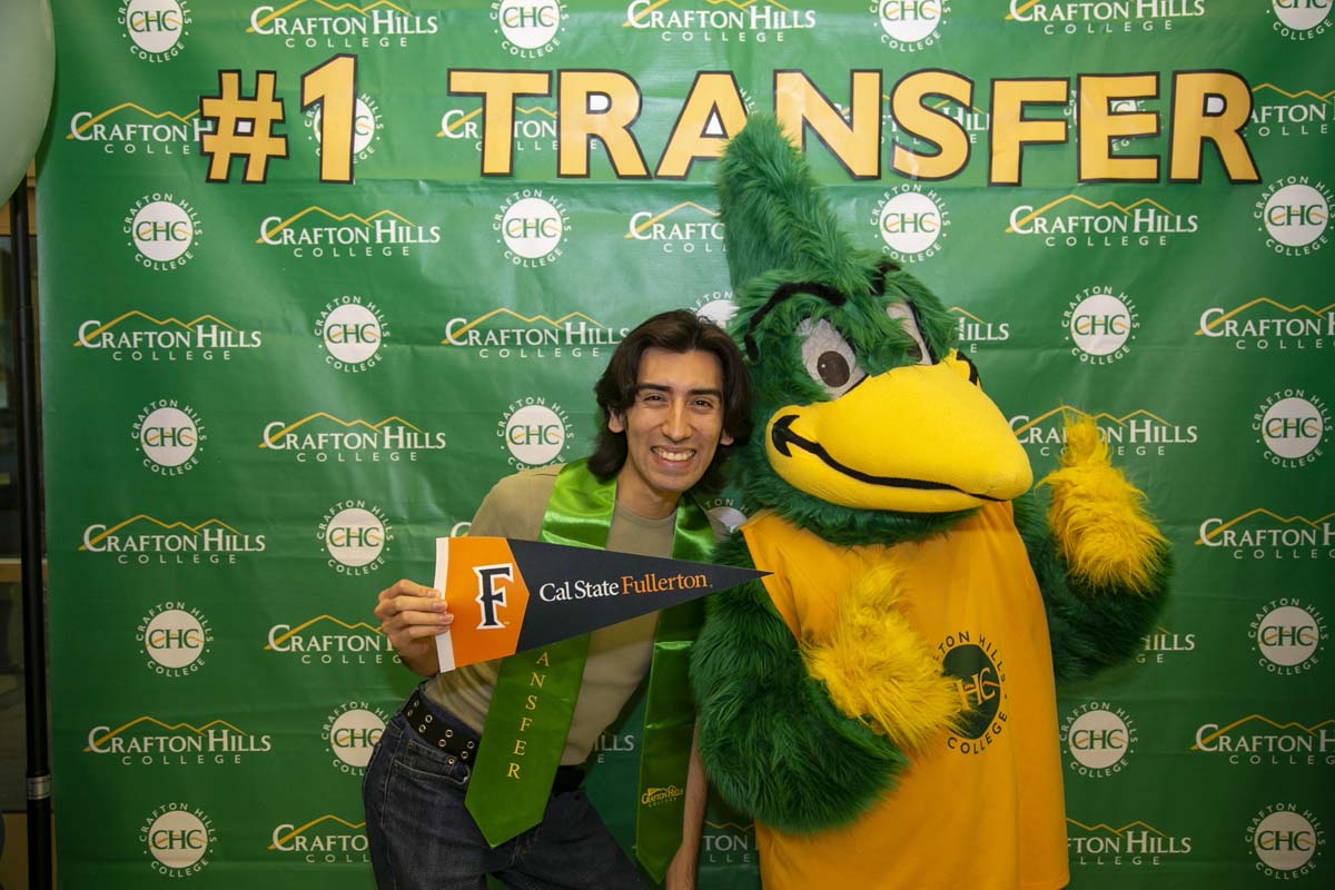 Transfer students atttend a Transfer Celebration at CHC.