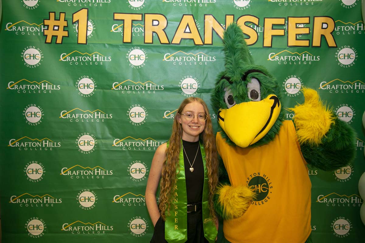 Transfer students atttend a Transfer Celebration at CHC.